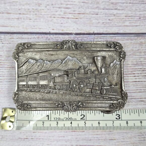 Vintage Siskiyou Buckle Co. Belt Buckle 1984 Railroad Locomotive Train Engine - Picture 5 of 5